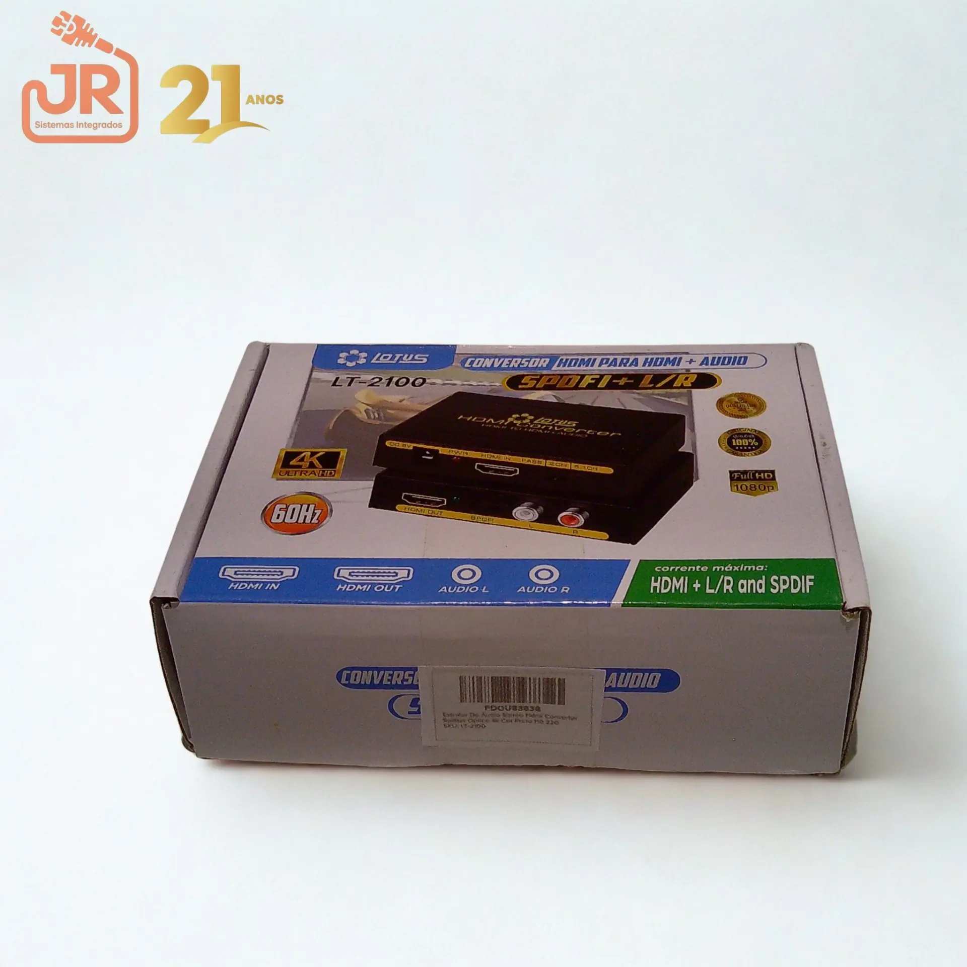 Extrator de Áudio HDMI Lotus LT-2100 (Óptico SPDIF + RCA Estéreo) 3 Extrator de Áudio HDMI Lotus LT-2100 (Óptico SPDIF + RCA Estéreo) - Imagem 3