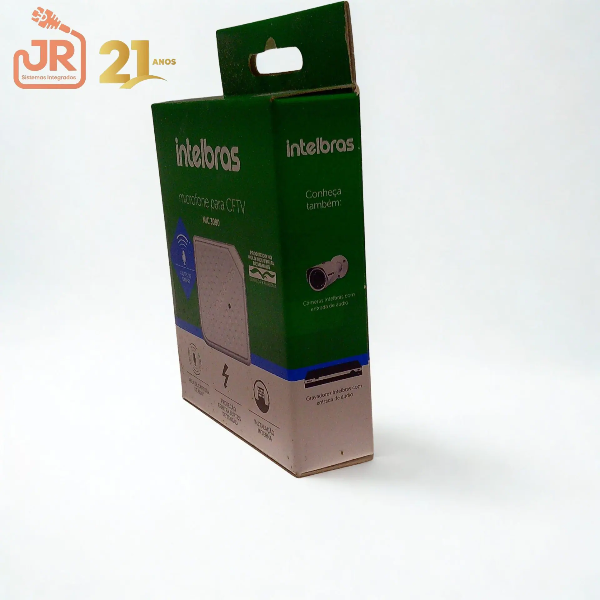 Microfone de Ambiente para CFTV Intelbras MIC 3080 (Alcance 80 m²) 3 Microfone de Ambiente para CFTV Intelbras MIC 3080 (Alcance 80 m²) - Imagem 3