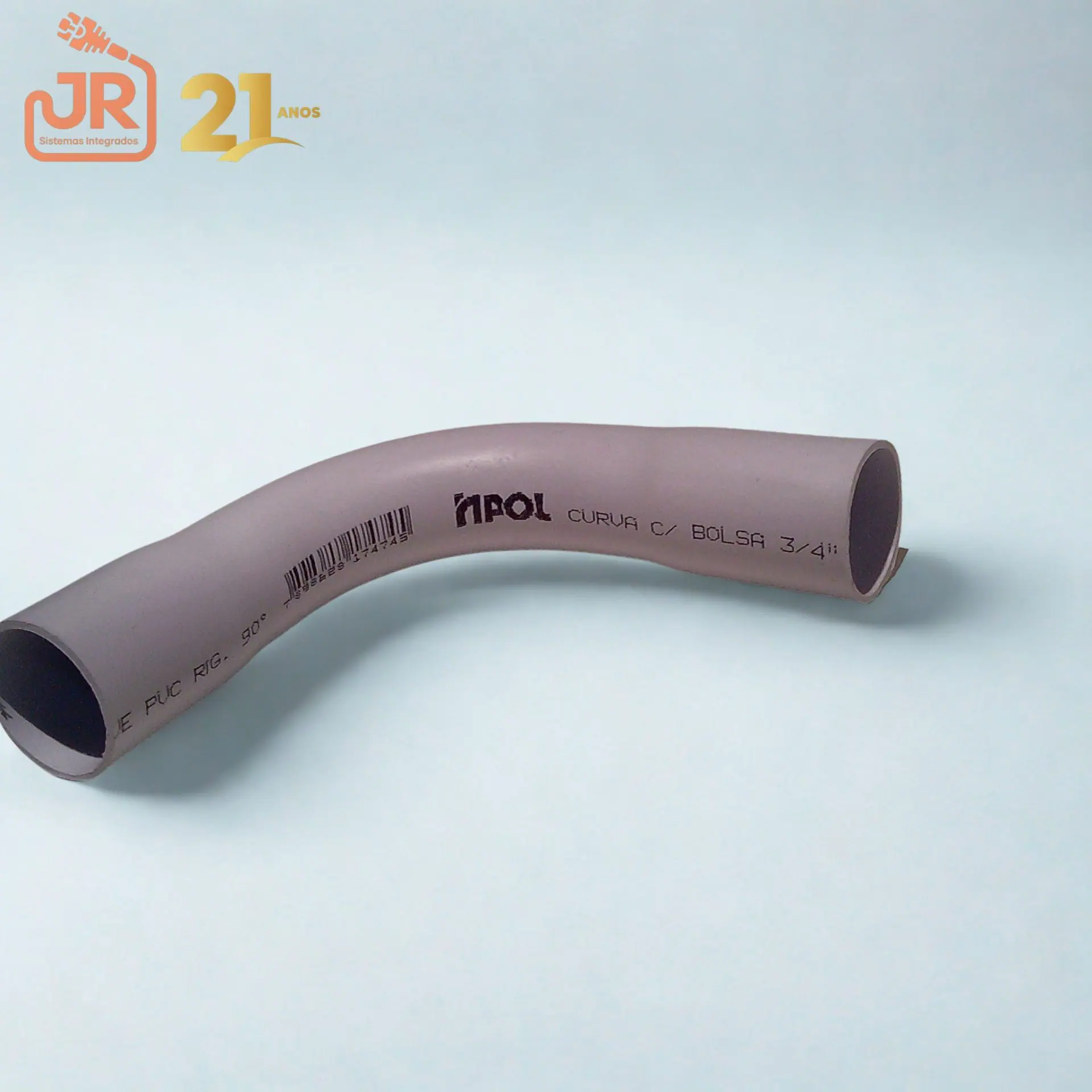 Linha condulete Branca Curva 90° com bolsa 3/4 1 Linha condulete Branca Curva 90° com bolsa 3/4