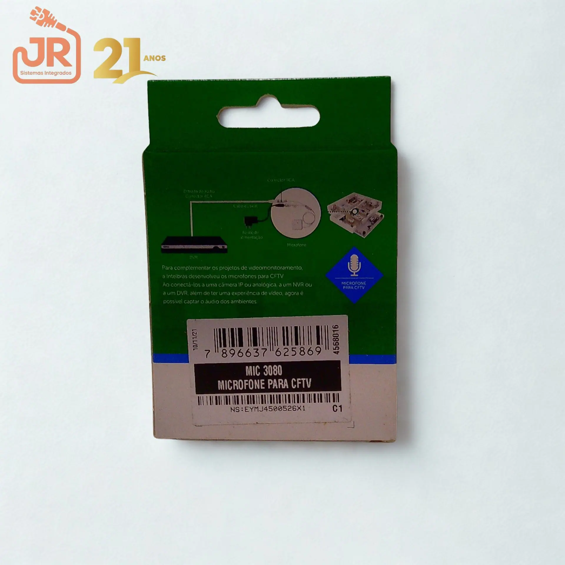 Microfone de Ambiente para CFTV Intelbras MIC 3080 (Alcance 80 m²) 4 Microfone de Ambiente para CFTV Intelbras MIC 3080 (Alcance 80 m²) - Imagem 4